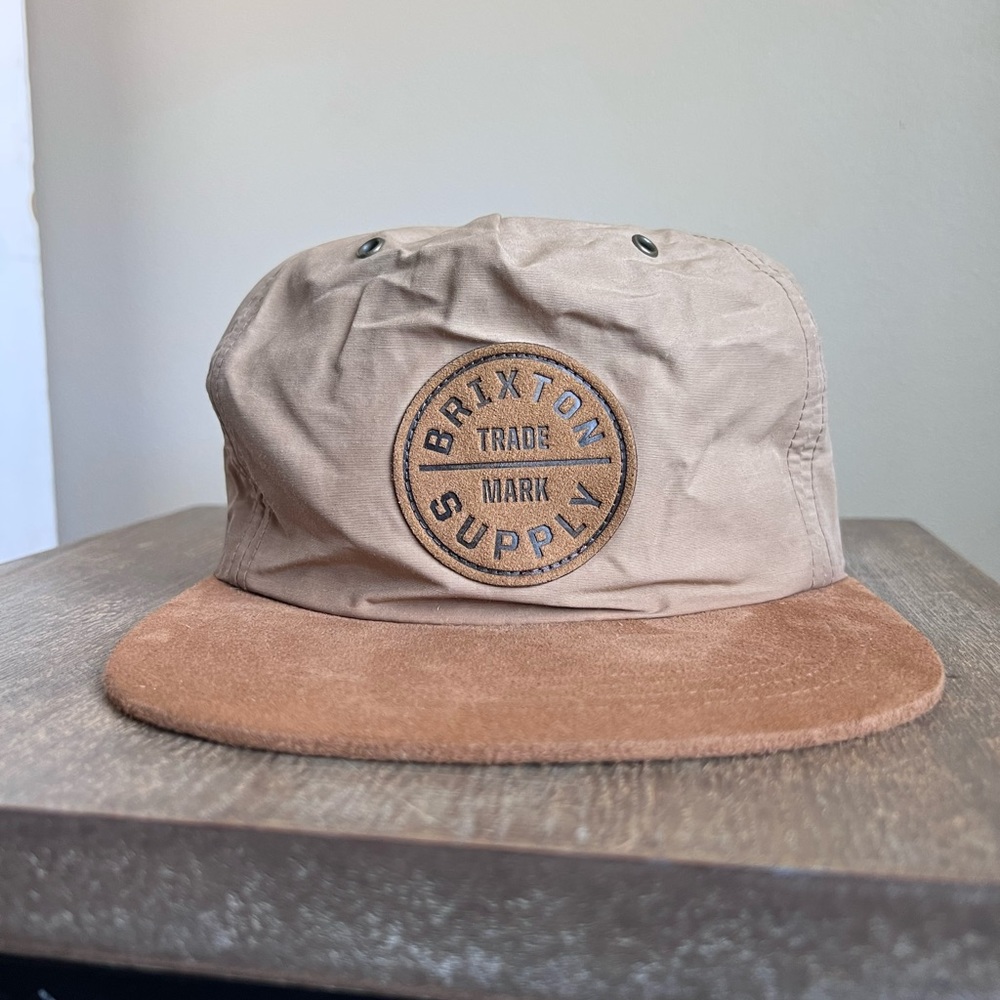 Brixton flat bill hat.